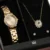 Relógio Dumont Feminino Dourado Original: Kit Completo com Pulseira!