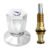 Kit Reparo Chuveiro Registro Rosca 2 Pressão Com Acabamento Cromado / Dourado (metal) Cromado