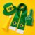 Kit Torcedor Copa Mundo Brasil 2026 Chapéu Cachecol