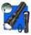 Lanterna Militar Tatica Led Cree Mais Forte Do Mundo Potente 1km Zoom Telescópico Alto Brilho Resistente Agua Sitio Fazenda Uniled Branco Preto