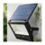 Luminária Solar Externa 300w Com Placa A Prova D’agua 23 Cm 127/220v Preto Branco Frio