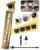 Máquina De Cortar Cabelo E Aparador De Barba Dr. Hank Dragão Dourado Lâmina T Profissional Sem Fio Recarregável Usb, 4 Pentes 1 Ao 4 Mm Motor Potente 127/220v