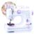 Máquina De Costura Reta ImportWay 12 Pontos Doméstica IWMC-505 Portátil Branco