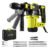 Martelete Perfurador Rompedor 1500w Professional Elétrico 3 Em 1 Concreto Martelo 4.5j Com Sds Plus Brocas Maleta Desoon Verde-claro 220v 60hz