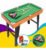 Mesa De Bilhar Infantil Sinuca Mini Snooker Em Madeira Com Pé Brinquedo Jogo Com Bola E Taco + Jogo De Cartas Uno Verde