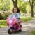 Mini Moto Elétrica Infantil 6v C/ Luz E Som Rosa Brinq Kids Policiais