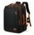 Mochila Impermeável Com Porta Usb Para Trabalho E Viagem Preto Liso