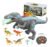 Movebrinca Brinquedos De Dinossauro Com Controle Remoto Para Crianças, Brinquedos De Dinossauro T-rex Ambulante Com Luz… Tyrannosaurus Dinossauro Robô
