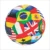 Painel Redondo Copa Futebol Brasil 1,50 Diam Veste Fácil