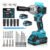 Parafusadeira Chave De Impacto Bateria Lítio 21v 2000mah 400n.m Brushless Com Maleta E Soquetes Runport