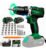 Parafusadeira Furadeira 21v 1300mah Com 2 Baterias Recarregável Sem Fio Maleta Completa Several Importados Verde 127/220v 60