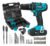 Parafusadeira Furadeira De Impacto Profissional 21v 3/8 10mm Philco Ppf21mf Com Maleta E 74 Acessórios Cor Azul 127/220v 60 Hz