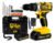 Parafusadeira Furadeira De Impacto The Black Tools Profissional Tb-21px 2 Baterias Com Maleta 60hz Amarelo 127/220v