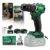 Parafusadeira Furadeira Impacto Brushless 2 Baterias Ryoku Verde 127/220v