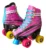 Patins Feminino Adulto Luna Roller 4 Rodas Rosa 32 Ao 41