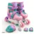 Patins Infantil 4 Rodas Inline COVEI TOYS Kit Proteção – Frete Grátis!