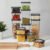 Pote Hermético Haushop Kit 12 Potes Para Alimentos Seguro Transparente