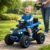 Quadriciclo Elétrico Infantil Passeio Empurrador Com Musicas Azul