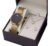 Relógio Digital Champion Feminino Dourado Com Colar Brincos Fundo Preto
