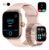 Relógio Inteligente Smartwatch Alexa Chamadas Bluetooth NOVANTE Rosa Digital Feminino Masculino Esportivo Notificações Instantâneas Agua IP68 350mAh 1.85 AMOLED Com Codificador Monitor Cardíaco Spo2