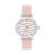Relógio Life Desafios Feminino Couro Rosa Rosa Branco