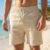 Short Bermuda Praia Linho Mauricinho Masculino Verão Voker