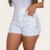 Short Jeans Feminino Branco com Brilho Influência Jeans: Melhor Preço e Frete Grátis!