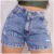 Short Mon 100% Boyfriend Meia Coxa Cintura Alta Feminina