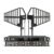 Sistema De Uhf Ativo De Antena Glsd Direcionalgf-210 10canai Preto
