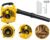 Soprador de Folhas Lateral TBNT10 2T 26cc 0,90Hp The Black Tools Cor Amarelo Profissional a Gasolina 2 Tempos