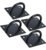Suporte Trx Parede Teto Academia Cordas Pilates 4 Unidades