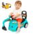 Trator De Brinquedo Escavadeira Gigante Veículo Infantil Cor Azul-celeste