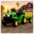 Trator Elétrico Infantil Verde E Amarelo 12v Verde/amarelo