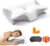 Travesseiro Cervical Ortopedico Magnetico Wing Pillow Comfort Anti Apneia Ronco Ortopedico Infravermelho Apneia Travesseiro Removível Lavávelcinza Alivio Dores No Pescoço Ombros E Coluna