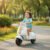 Triciclo Elétrico Infantil Scooter Branco 6v Com Musicas