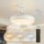 Ventilador De Teto Retrátil Com Led Para Quarto E Sala Bivolt 127/220v Branco
