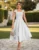 Vestido Longo de Linho com Lacinho no Ombro Original Dinamotion