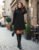 Vestido Mini Vest Inverno Lãzinha Gola Alta Manga Longa