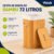 Vittak Cesto De Roupa Bambu 72 Litros Dobrável Retangular Com Tampa E Forro